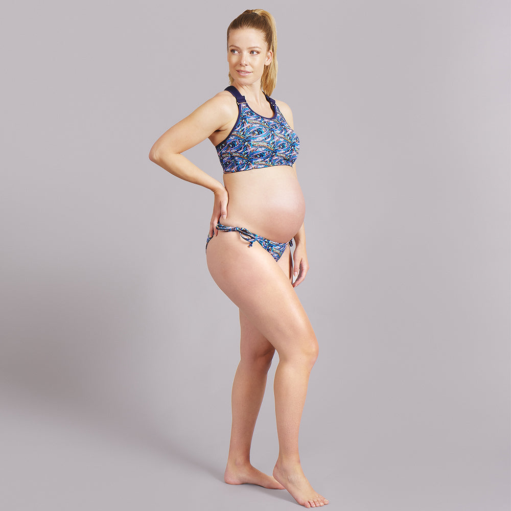 Maternity-swimsuit, Medium Blue